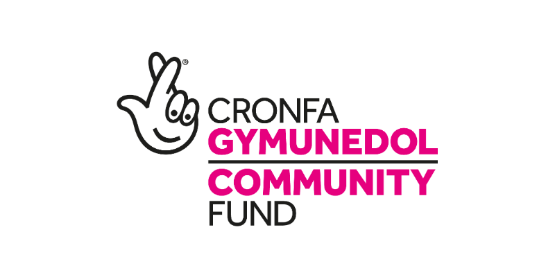 National Lottery Community Fund logo supporting period poverty support Wales project